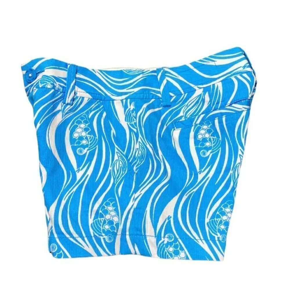 Lilly Pulitzer Blue & White The Callahan Short Size 000 NWOT